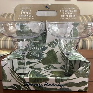 Tommy Bahama Acrylic Margarita Glass Set